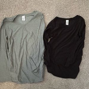 Maternity, long sleeve shirts